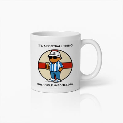 Het Is een Voetbal Ding Sheffield Wednesday Mok 330 ml – Coole Voetbalfan Cartoon Koffiebeker – Perfect Cadeau voor Sheffield Wednesday Supporters