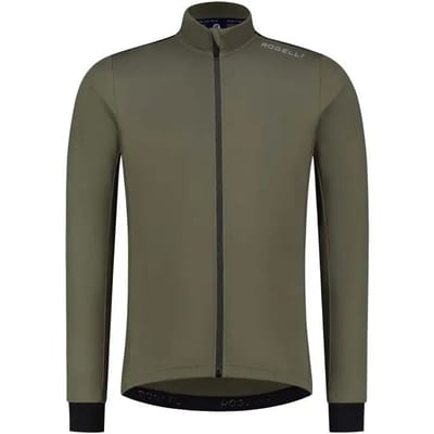 Rogelli Core Heren Fietsshirt - Lange mouw - 3 achterzakken - Groen
