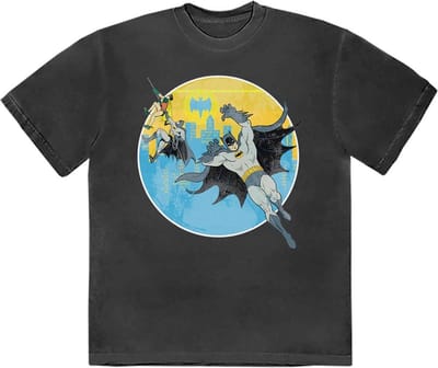 DC Comics Batman - Bat Leap Heren T-shirt - S - Zwart