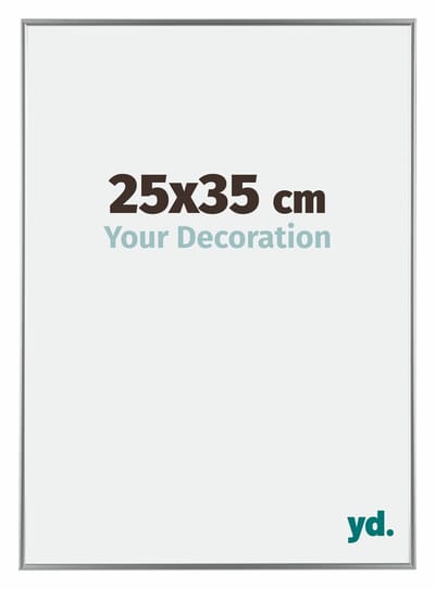 Your Decoration - Fotolijst 25x35 cm - Kunststof - Zilver Hoogglans - Evry