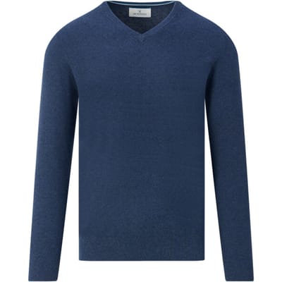 The BLUEPRINT Premium Trui V-hals Donkerblauw Heren