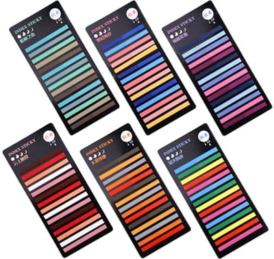 Zelfklevende Notities & Tabs - 1800 Vellen in Diverse Kleuren voor School en Kantoor