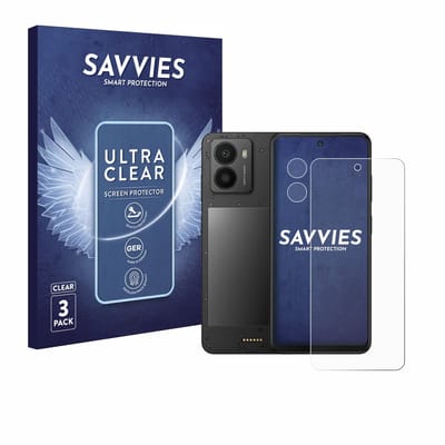 Savvies - Screenprotector voor Xplora HMD Fusion X1 (Voor+Camera) - Folie Beschermfolie transparant 6 Stuks