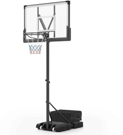 CORE Basketbalstandaard - Basketbalnet - Basketbal - In hoogte verstelbaar - 125 tot 305cm ring hoogte - Ook geschikt aan het zwembad - Met gewichtszak