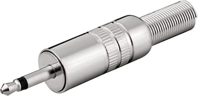 Goobay 3,5mm Jack (m) connector - metaal - 2-polig / mono