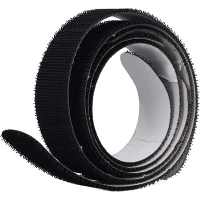 3 Pièces Bande de Protection pour Cadre de Tête de Raquette de Tennis Nylon Auto-Adhésif Crochet et Boucle Bande de Protection de Raquette pour Raquettes de Tennis noir
