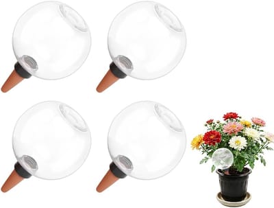 Zelfwatergevende Plantenbollen 500ml - Automatische Waterdispenser voor Planten in Huizen, Balkons en Woonkamers (4 Stuks) - Ideaal voor Gemakkelijke Plantenverzorging en Efficiënte Irrigatie