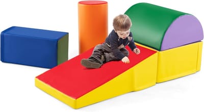 Schuim Bouwstenen - Zachte Blokken - Kinderen Spelen - Veelzijdige Vormen - 5 Delig - Multicolor