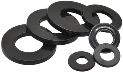 Dailygoods- Wasringen 50 Stuks - Zwarte Nylon Platte Pakking - Doorvoertules - PA66 Nylon - Isolerende Ringen - Hoge Temperatuur Weerstand - Platte Pakkingen