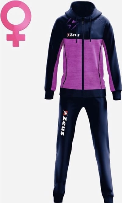Joggingpak/Relaxpak Zeus Tuta Olympia, maat 3XL, Navy blauw/Roze