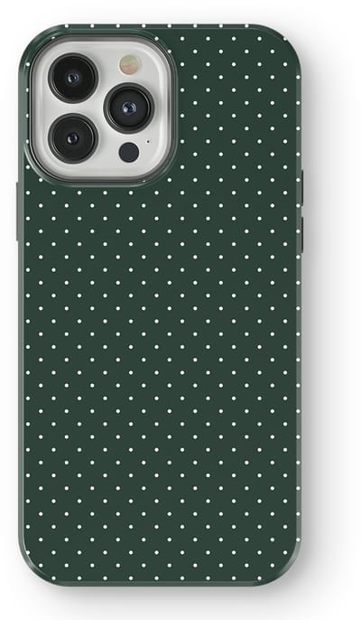 Micro Dots Tough Hoesje geschikt voor iPhone 13 Pro | Geschikt Voor Mag | Stippen Motief Backcover geschikt voor iPhone 13 Pro Pine Pins