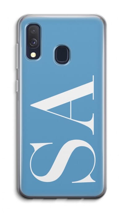Gepersonaliseerd - Case Company® - Hoesje geschikt voor Samsung Galaxy A40 hoesje - Monogram N°2 - Soft Cover Telefoonhoesje - Bescherming aan alle Kanten en Schermrand