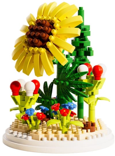 Mini Building Blocks Flower – Zonnebloem bouwsteentjes