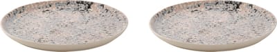 Palmer - Confetti - Bord - 2 stuks - ø 27 cm - Roze - Stoneware - Bordenset