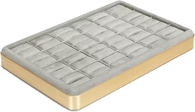 Sieradenstandaard - Sieraden organizer - Sieraden opbergen - Stapelbaar ontwerp - 24 vakken - Grijs