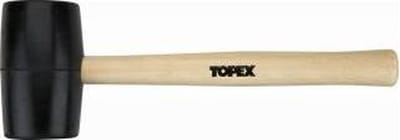 Topex Serie - Rubber Hamer - 50mm - 340g - Houten Steel