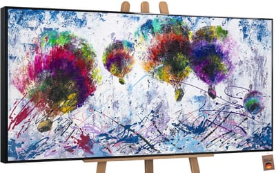 Canvas schilderij groot handgeschilderd vrije vlucht vogels natuur – YS-Art Gallery – Luxe wanddecoratie voor woonkamer – Modern schilderij voor slaapkamer en kantoor