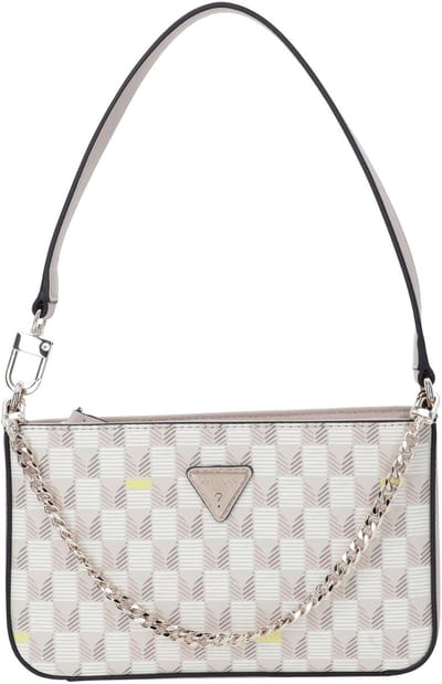 GUESS schoudertas G Wave II Mini Top Zip Shoulder Bag Blush Logo veelkleurig