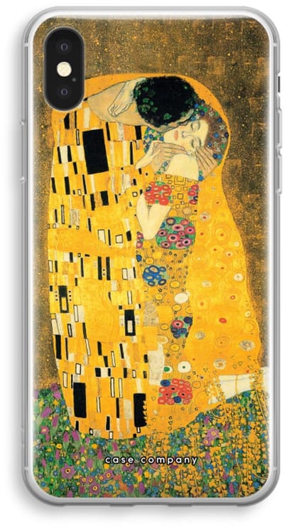 Case Company® - Hoesje geschikt voor iPhone XS hoesje - Der Kuss - Soft Cover Telefoonhoesje - Bescherming aan alle Kanten en Schermrand