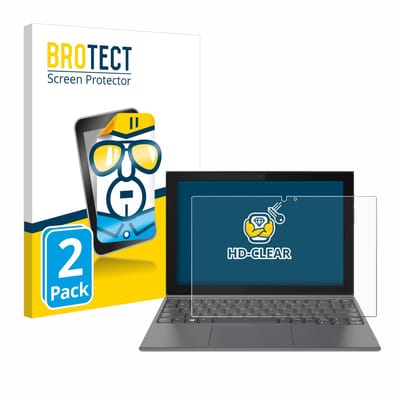 BROTECT - Screenprotector voor Lenovo IdeaPad Duet 3 10IGL5-LTE - Folie Beschermfolie transparant 2 Stuks