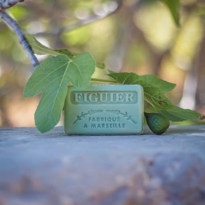4x Savon de Marseille vijg - biologische franse zeep - frisse geuren - blokzeep - soap bar - Savon - kariteboter