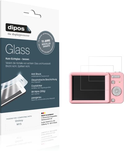 dipos – 2x Pantserfolie geschikt voor Oniissy M15 | 9H Screenprotector