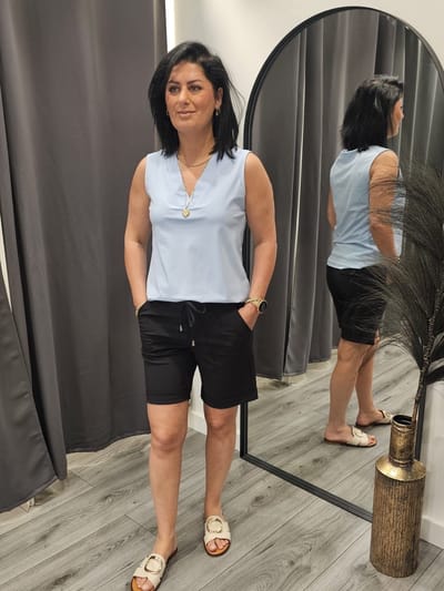 MI PIACE - Travel Shorts Uni 2423 Black - Maat : S