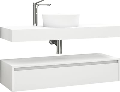 ALONI LINA wastafelonderkast – 120 cm – Mat wit