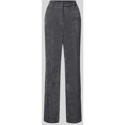 Wide leg corduroy broek met riemlussen