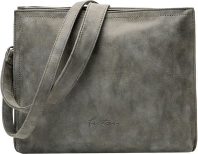 Fritzi aus Preußen Schoudertas Mimie02 Vintage Hobo Bag Anthra Grijs