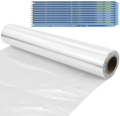 Dailygoods- Cellofaanrol 80 cm x 45 m - Transparant Cadeaupapier - Geschenkfolie - Bloemenfolie - Verpakkingsfolie - Duurzaam OPP - Cadeaufolie