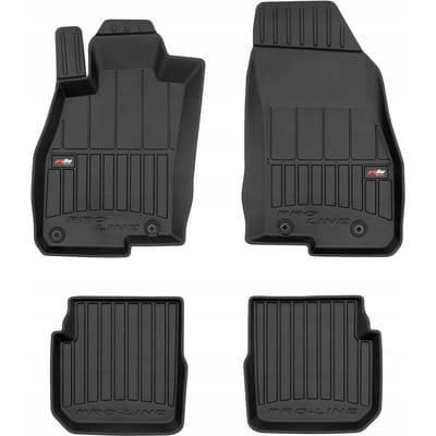 Frogum No.77 - Automatten - Geschikt voor ALFA ROMEO Mito 2008-2018 - 4-delige set - TPE Rubber - Hoge Rand 6cm - Zwart