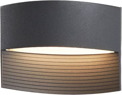 LUTEC - Wandlicht Lotus 11W 500 Lumen - Grijs