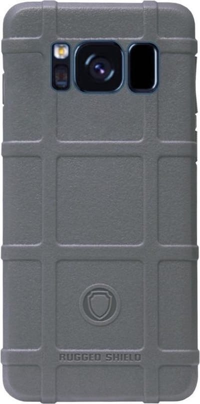 RUGGED SHIELD Rubber Bumper Case Hoesje Geschikt voor Samsung Galaxy S8 Plus - Grijs