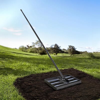Gazon Hark - Nivelleerhark Bodem - Tuin Egaliseren - Verstelbare Handgreep - 198 cm Lengte