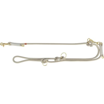 Trixie - Soft Rope - Hondenriem - Verstelbaar - Grijs/Lichtgrijs - 200X1 cm