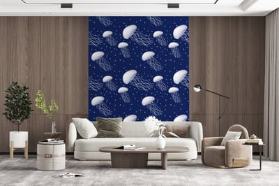 Behang - Fotobehang Patronen - Water - Kwal - Jongens - Kinderen - Kids - Baby - Breedte 165 cm x hoogte 220 cm