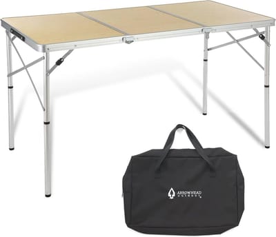 Vouwkamertafel 4" - Lichtgewicht Aluminium Frame met Verstelbare Hoogtes