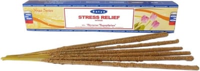 Satya Nag Champa wierook stokjes - 1x pakje van 12 stuks - anti stress - 15 gram