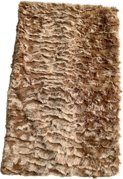 Fashionable Fleece Dames Sjaal / Thermo Scarf | Ronde Warme Sjaal - Beige