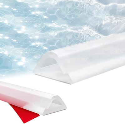 Zelfklevende Douche Strip 1 m van Silicoon - Waterdicht en Flexibel, Perfect voor Rolstoelgebruikers in Badkamer en Keuken