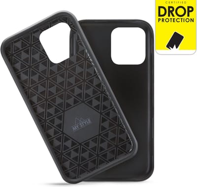 My Style Hoesje geschikt voor Apple iPhone 15 Telefoonhoesje Hardcase | My Style Tough Backcover Shockproof | Schokbestendig iPhone 15 Telefoonhoesje | Anti Shock Proof - Zwart