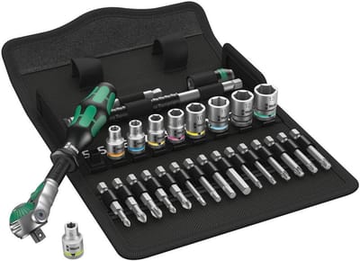 Ratelset 28-delig - Dopsleutelset Metrisch - Snel Schroefwerk - Zyklop Speed Functionaliteit - 1/4 Inch Aandrijving