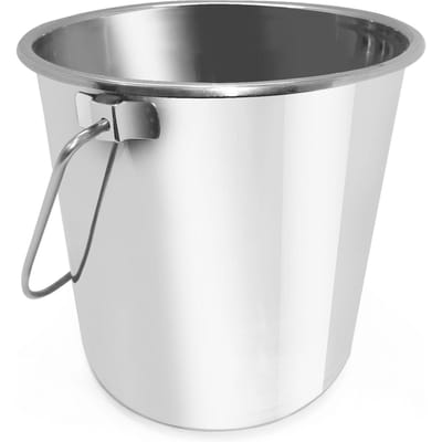 HENDI Emmer – Budget Line – 10L – Roestvast staal – ⌀278x(H)235mm