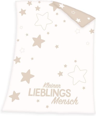 Biologisch Gebreide Babydeken met Lieblingsmensch Motief - 75 x 100 cm