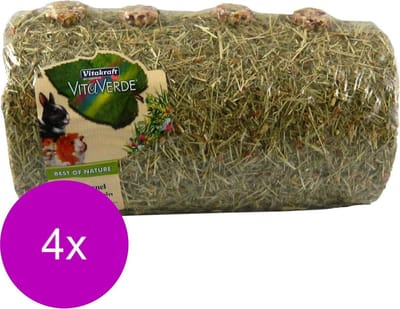 Vitakraft Vita Verde Hooitunnel Medium - Knaagdiersnack - 4 x 135 g