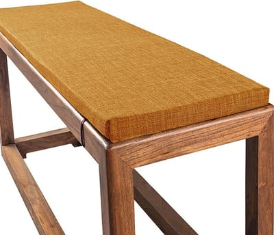 Bank Kussen - Zitkussen Terrasbank - Comfortabel Zitten - Antislip Onderkant - 200x60cm - Oranje