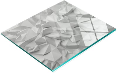 Multifunctionele decoratieve snijplank voor de keuken, gemaakt van gehard glas, 3D-formaat, 60x52 cm