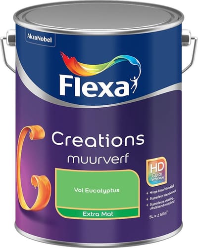 Flexa - Creations Muurverf Extra Mat - Vol Eucalyptus - Mengverf - 5 L