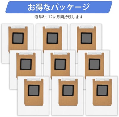 Dailygoods- Stofzuigerzakken 9 Stuks - Vervangend voor Eufy Omni E28/E25/E35/C28 - Hoge Capaciteit - Premium Filtermaterialen - Eenvoudige Installatie - Stofzak